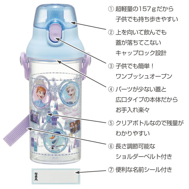 水筒480ml食洗機対応プラクリアボトルキャラクター