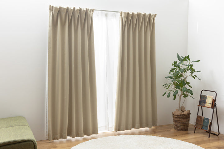 遮光カーテン1級遮光レースセットUVカット幅100～200×丈105～230cm4枚組・2枚組