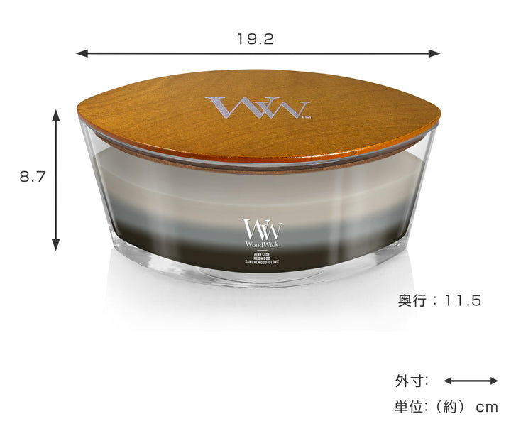 アロマキャンドルウッドウィックWoodWickトリロジーハースウィック