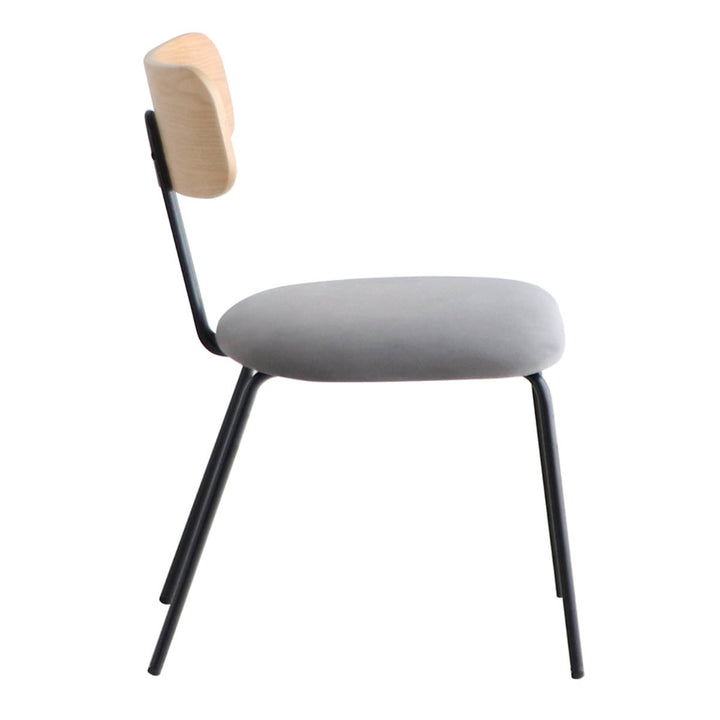 ダイニングチェア背もたれ木目座面高42cm