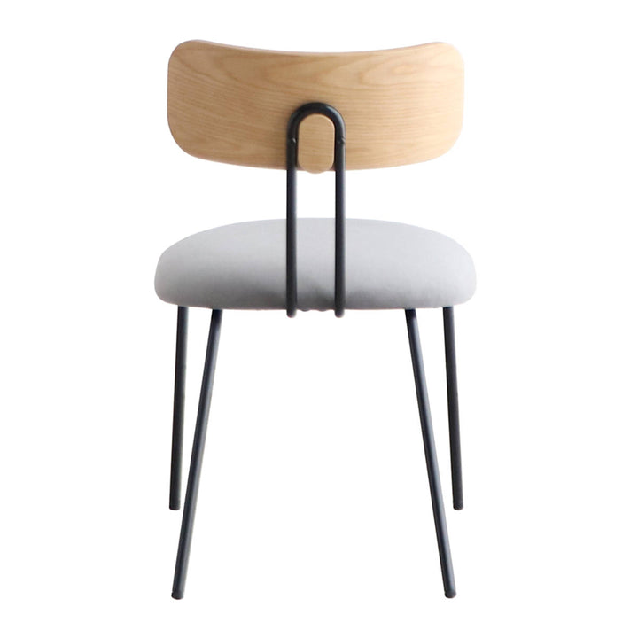 ダイニングチェア背もたれ木目座面高42cm