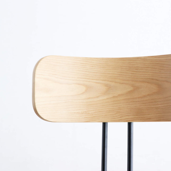 ダイニングチェア背もたれ木目座面高42cm