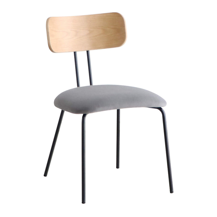 ダイニングチェア背もたれ木目座面高42cm