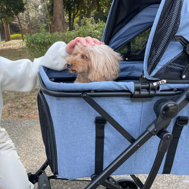 ペットカート4輪タイプ小型犬中型犬日傘キャリーコット