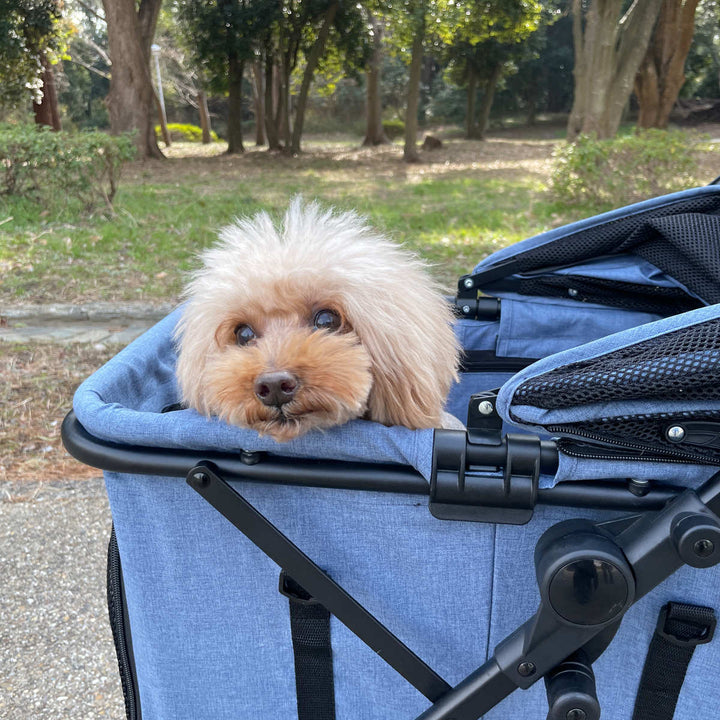 ペットカート4輪タイプ小型犬中型犬日傘キャリーコット