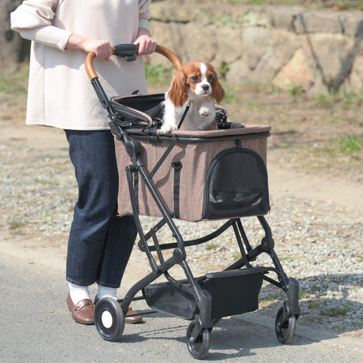 ペットカート4輪タイプ小型犬中型犬日傘キャリーコット