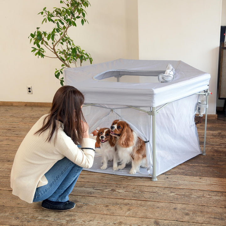 ペットサークルソフトサークル折りたたみ小型犬中型犬屋根付き