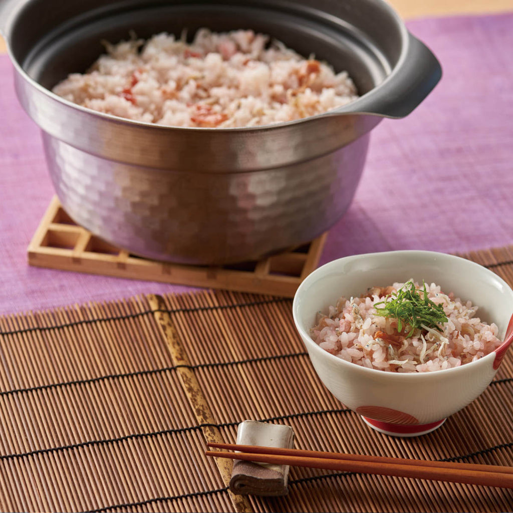 HARIO 雪平ご飯釜 1～3合 IH対応 ガラス蓋付き フタがガラスのご飯釜