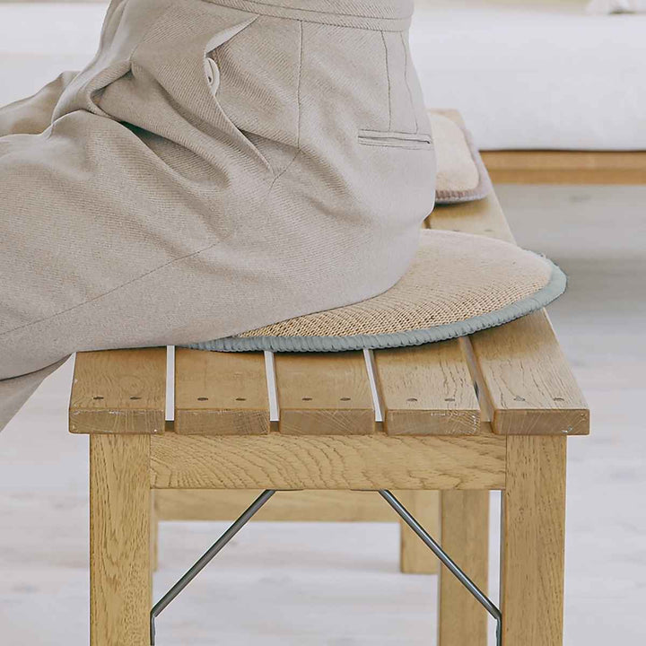 ＆NEチェアパッドジュートマル直径35cm低反発