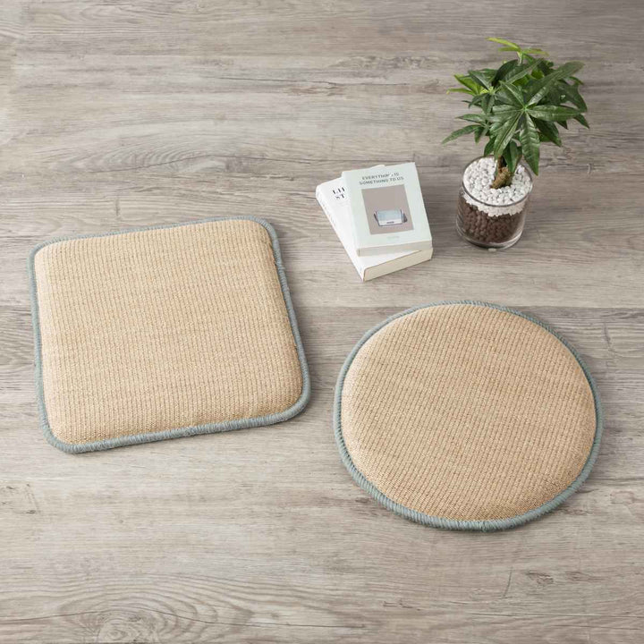 ＆NEチェアパッドジュートマル直径35cm低反発