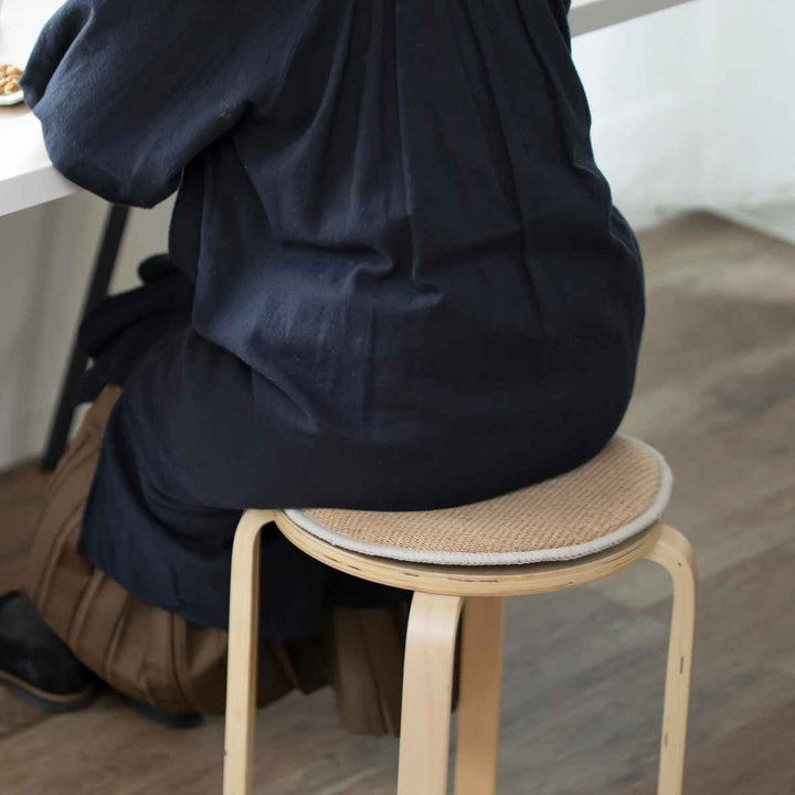 ＆NEチェアパッドジュートマル直径35cm低反発