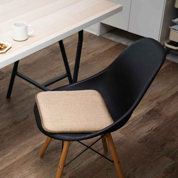 ＆NEチェアパッドジュートシカク幅35cm低反発