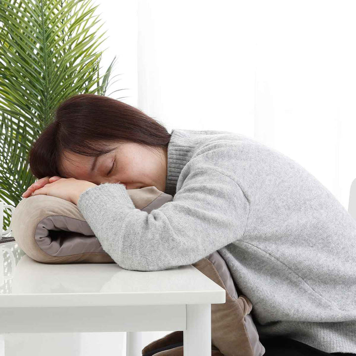 西川おひるねピローくるくるマルチスヌーピーお昼寝枕背もたれ