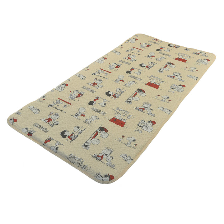 西川敷パッドシングルピーナッツ・ギャングスヌーピー洗濯機可