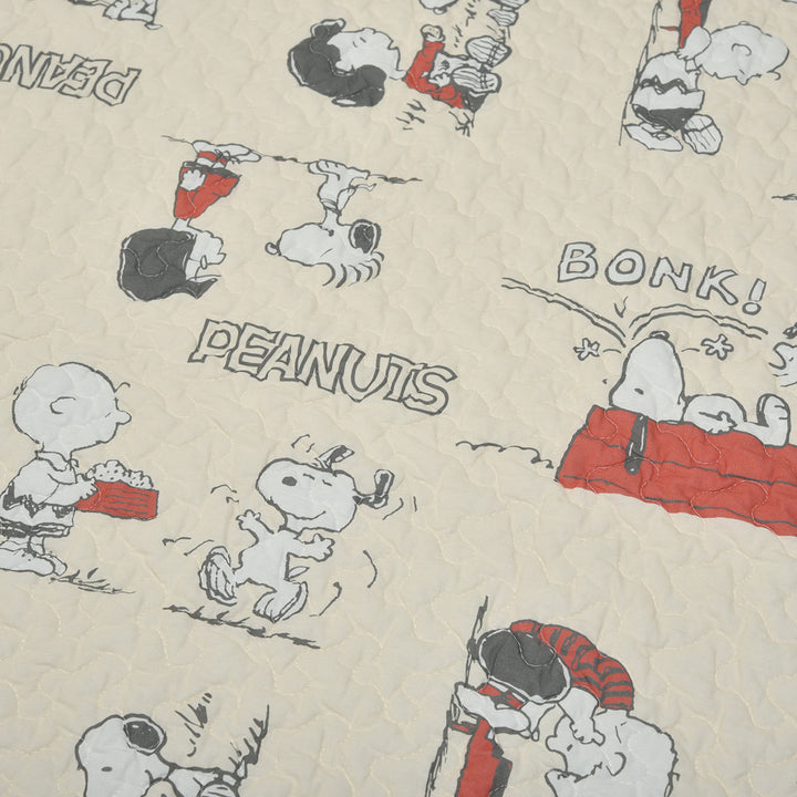 西川敷パッドシングルピーナッツ・ギャングスヌーピー洗濯機可