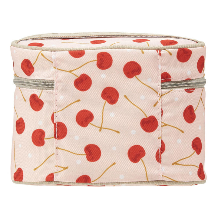 弁当箱保温560ml抗菌保温ジャー付ランチDot＆チェリーピンク