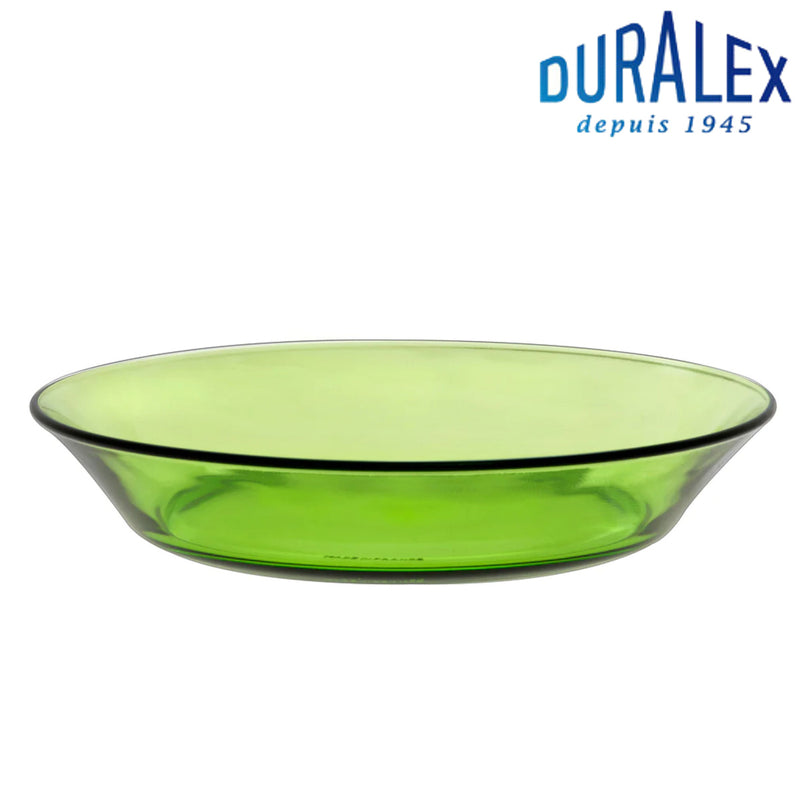 デュラレックススーププレート19.5cmLYSSTACKリススタックJUNGLEGREENジャングルグリーン強化ガラス