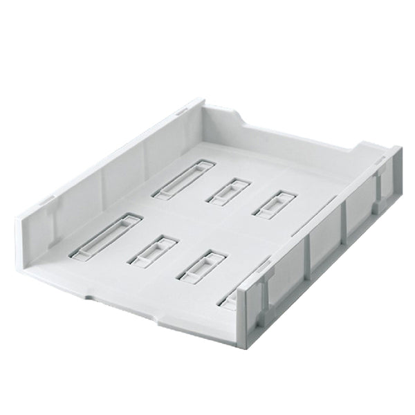 書類トレーユースフルA4ラック6個入りホワイト