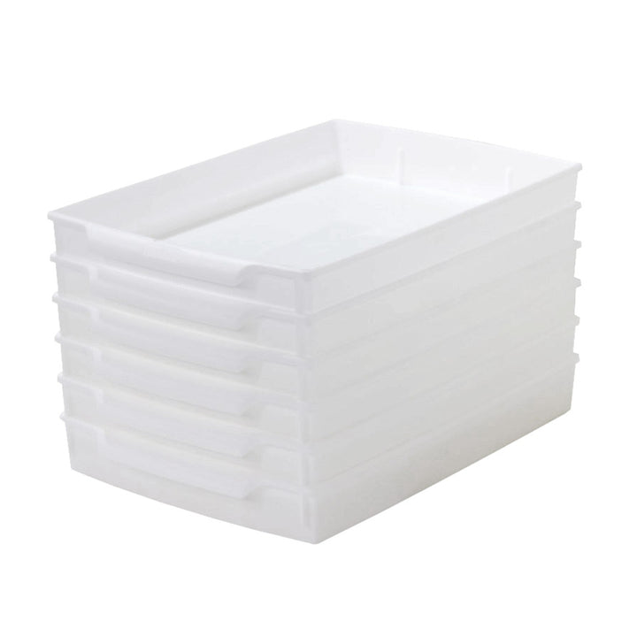 書類トレーユースフルA4トレー6個入りホワイト