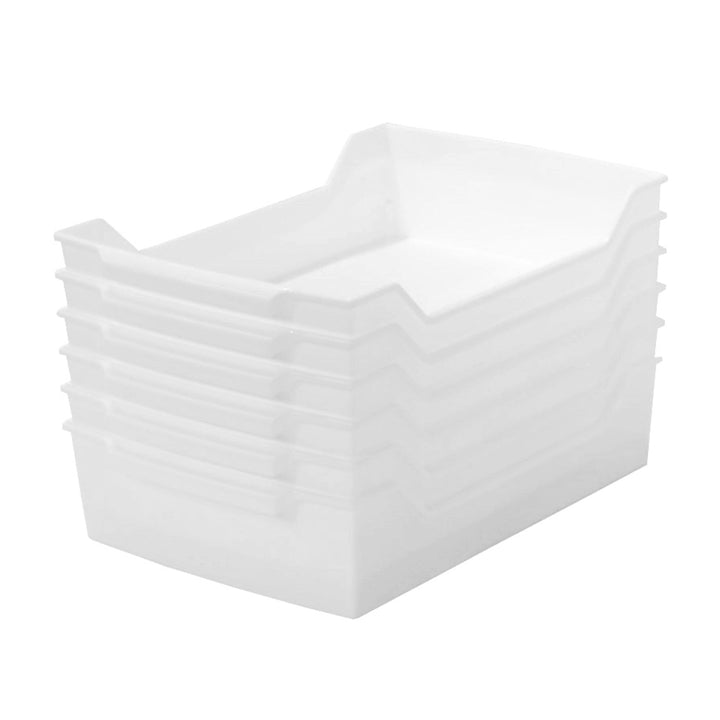 書類トレーユースフルA4トレー深型6個入りホワイト