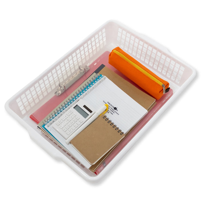 書類トレーユースフルB4バスケット５個入りホワイト