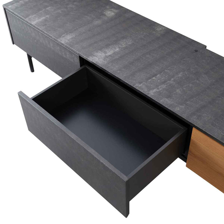 AVローボードテレビ台モダンデザインリモコン透過扉ALvin幅240cm