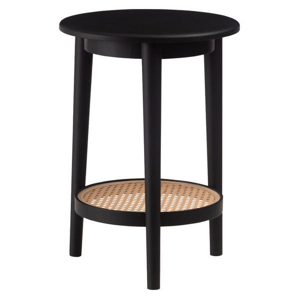 サイドテーブルラタン調高さ50cmラウンドシック