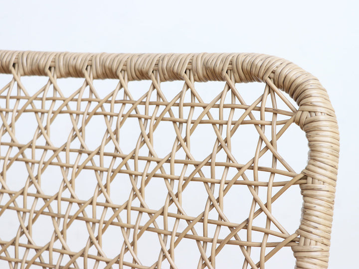 リゾネアダイニングチェア座面高44cmラタン調軽量