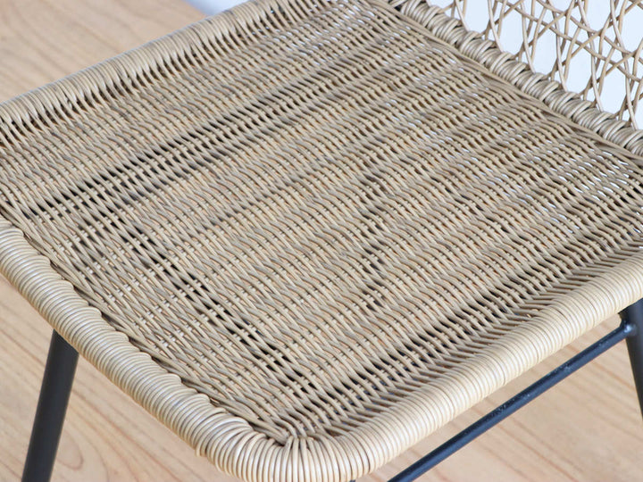 リゾネアダイニングチェア座面高44cmラタン調軽量