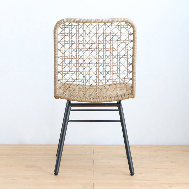 リゾネアダイニングチェア座面高44cmラタン調軽量