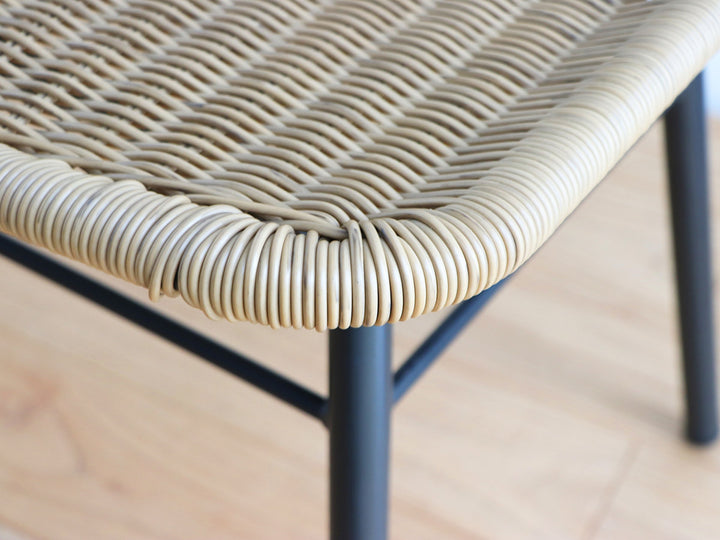 リゾネアダイニングチェア座面高44cmラタン調軽量