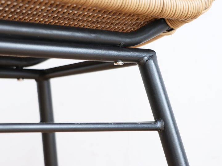 リゾネアダイニングチェア座面高44cmラタン調軽量