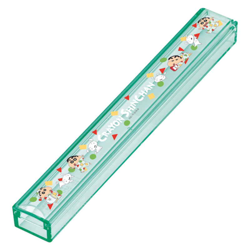 箸箱クレヨンしんちゃんパジャマ柄透明箸箱16.5cm