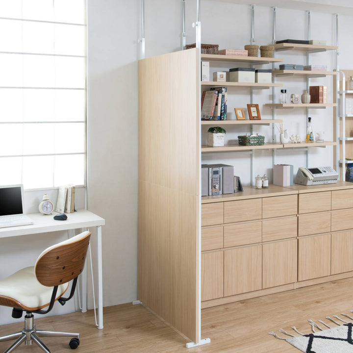 パーテーション突っ張りパネルタイプ幅90cm間仕切りマリンナチュラル日本製