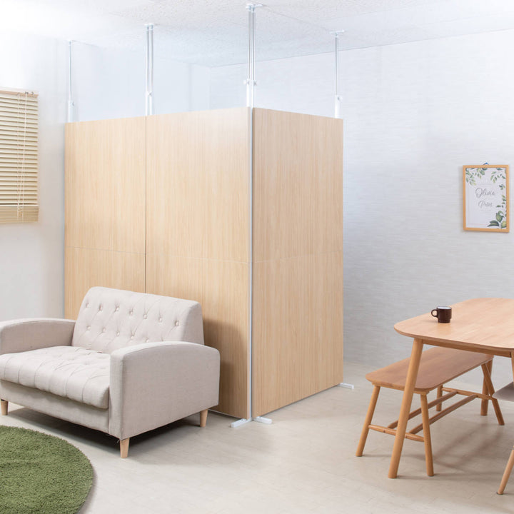 パーテーション突っ張りパネルタイプ幅90cm間仕切りマリンナチュラル日本製