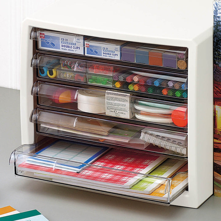 レターケースM55段浅5段