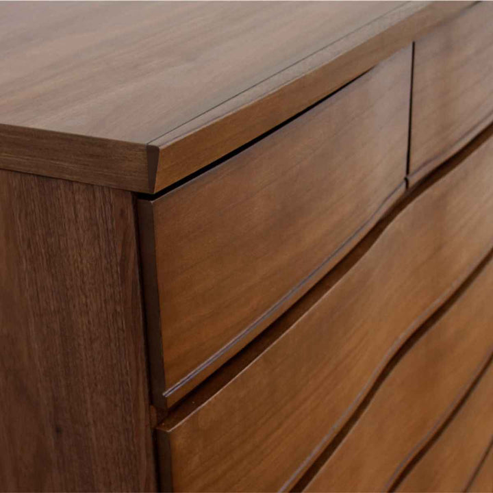 桐たんす6段モダンデザイン桐詞日本製約幅102cm