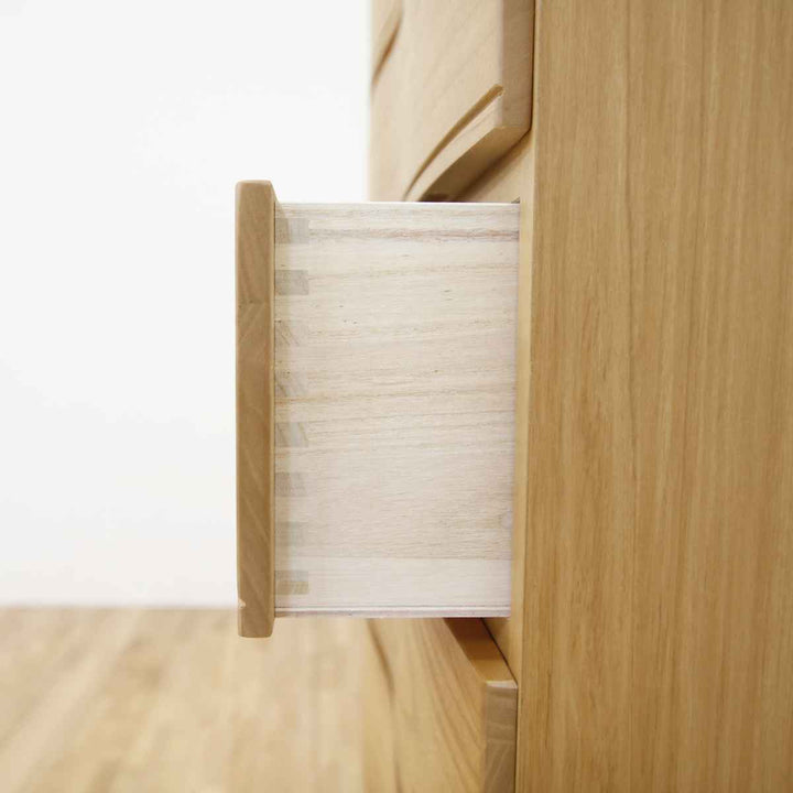 桐たんす6段モダンデザイン桐詞日本製約幅102cm