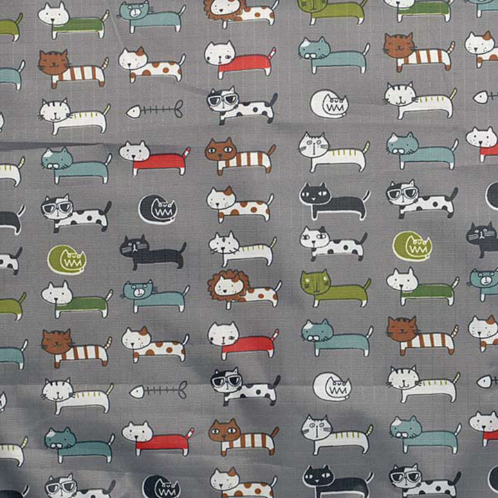 ショッピングカートネコ柄折りたたみ軽い買い物中