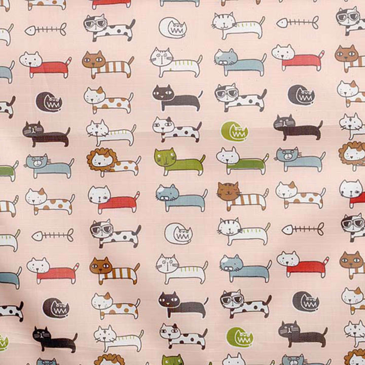 ショッピングカートネコ柄折りたたみ軽い買い物中