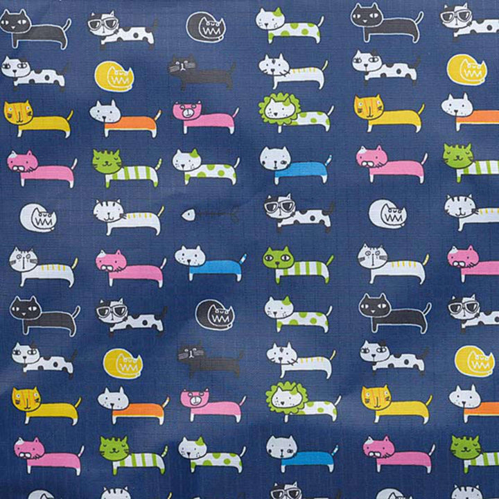 ショッピングカートネコ柄折りたたみ軽い買い物中