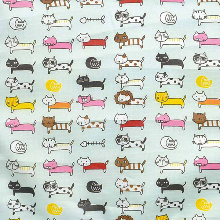 ショッピングカートネコ柄折りたたみ軽い買い物中