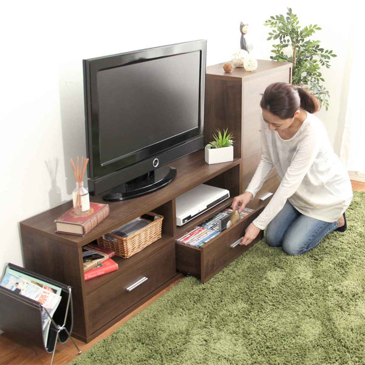 テレビ台北欧風引出し付組合せ家具DEALS幅120cm