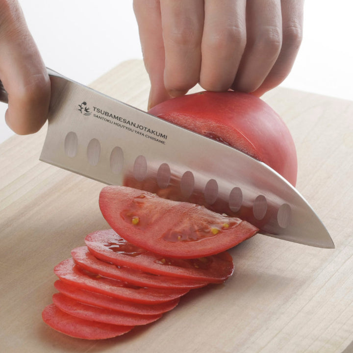 小三徳包丁15cm匠日本製燕三条ディンプル付きやや小さめ