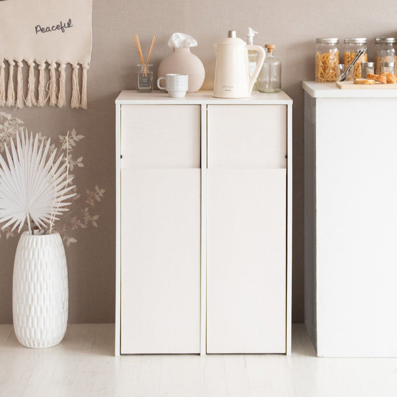 取付無料！モモナチュラル VIBO 天然木ナチュラルキッチンボード 幅90