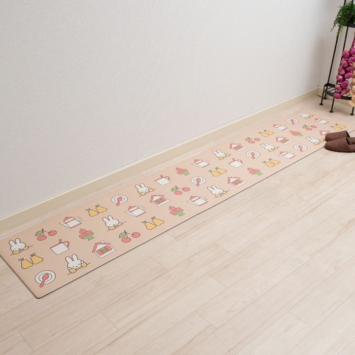 キッチンマットミッフィーお手入れ簡単PVCロングマット45×240cm