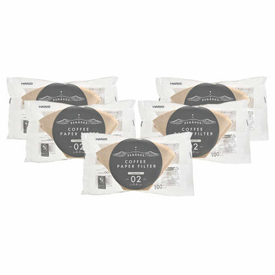 ハリオ コーヒーフィルター 100枚入り×5セット 2～4杯用 ペガサス 紙