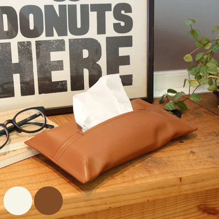 ティッシュケースSTUDYソフトパック合皮吊り下げ