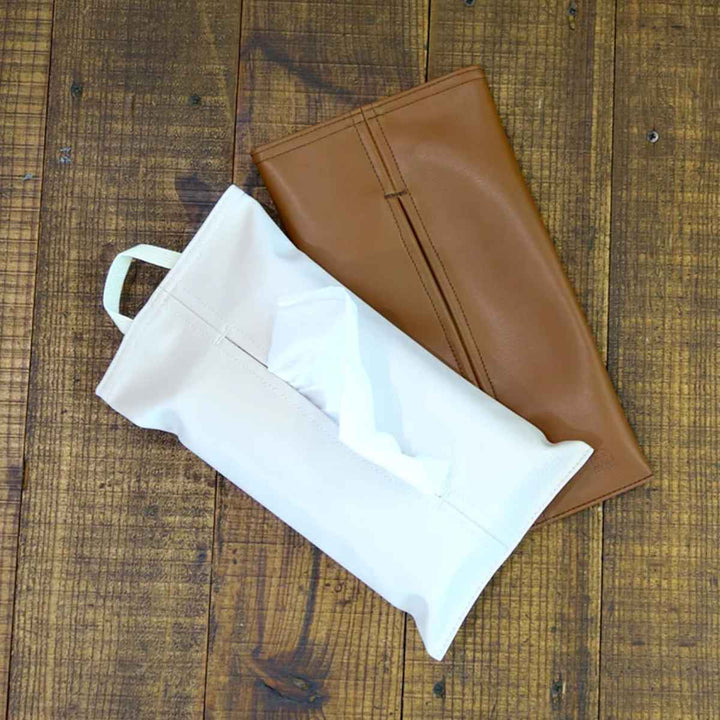 ティッシュケースSTUDYソフトパック合皮吊り下げ