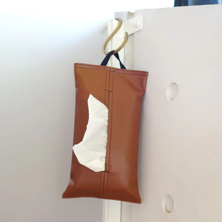 ティッシュケースSTUDYソフトパック合皮吊り下げ